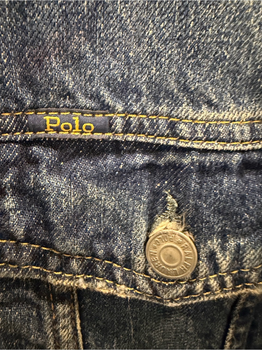 Polo Ralph Lauren Blue Denim Trucker Jacket XXL - Picture 3 of 5